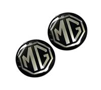 2 pegatinas de 14 mm de diámetro aptas para coche M.G con logotipo de coche, para llaves, mando a distancia, etc. Pegatinas con emblema epoxi (14 mm M.G. 2 unidades)