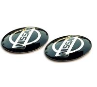 2 pegatinas de 60 mm de diámetro con logo para Nissan Auto Automotive Automotive Pegatinas con emblema para tapas de buje, etc. (60 mm Niss, 2 unidades)