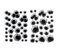 2 Pegatinas De Agujeros De Bala, Pegatinas De Agujeros De Bala Simuladas, Pegatinas De Decoración De Automóviles Modificadas, Adecuadas Para Decorar Automóviles Y Computadoras