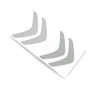 2 pegatinas de aprox. 20 x 20 mm en plata. Pegatinas decorativas. Apto para coche Citroen con logotipo de coche. Para interior, salón, llave de llave, etc. Emblema (20 x 20 mm, 2 unidades en plata)