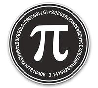 2 pegatinas de corazón de 10 cm - Pi Symbol Matemáticas profesor estudiante divertidos calcomanías para computadoras portátiles, tabletas, equipaje, libros de chatarra y neveras #7056