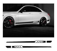 2 Pegatinas de Rayas largas, para la Cintura del Coche, para Ambos Lados de la carrocería, de Vinilo, para Bricolaje, Accesorios de Tuning, para Estilo Deportivo de Carreras.