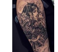 2 Pegatinas De Tatuaje Temporal De Hierbas, Tatuaje Falso De Geisha Japonesa, Jugo De Belleza Para Mujeres Y Hombres, No Reflectante, Resistente Al Agua, Con Una Duración De 2 Semanas.