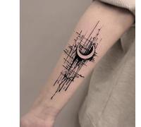 2 Pegatinas De Tatuajes Temporales De Hierbas, Tatuajes Falsos De Jugo Para Mujeres Y Hombres, Semipermanentes, No Reflectantes, Resistentes Al Agua, Con Duración De 2 Semanas, Para Brazo Y Luna.