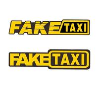 2 Pegatinas De Taxi Falsas, Pegatinas para Parachoques De Coche, Pegatinas Divertidas para Ventana De Coche, Pegatinas De Letras para El Cuerpo, Pegatinas De Decoración para Coche