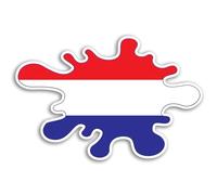 2 pegatinas de vinilo con la bandera de los Países Bajos de 15 cm - Holanda Holandesa, viajes, vacaciones, ciudad, monumentos emblemáticos para equipaje, salpicaduras de pintura, pegatinas para