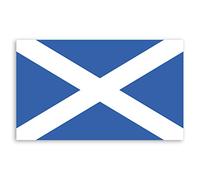 2 pegatinas de vinilo de la bandera de Escocia de 10 cm, adhesivo para portátil Scottish Saltire #34265 (10 cm de ancho)