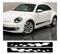 2 Pegatinas de Vinilo para Coche, Franjas Laterales para carrocería, Accesorios de personalización y gráficos Deportivos para Tuning de Coches, para VW Beetle.