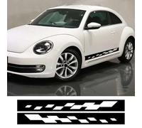 2 Pegatinas de Vinilo para Coche, Franjas Laterales para carrocería, Accesorios de personalización y gráficos Deportivos para Tuning de Coches, para VW Beetle.