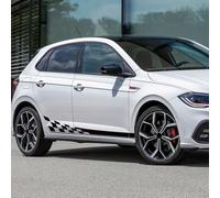 2 Pegatinas de Vinilo para Coches de Carreras, Estilo Franja, para faldones Laterales de Coches para VW. Adhesivo de Vinilo para Puertas y carrocería.