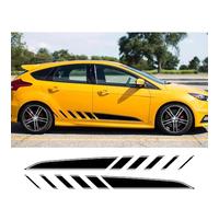 2 Pegatinas para Coche Ford Focus MK2 MK3 MK1 MK4 2 3 1, con diseño de Rayas Laterales para Puerta de Coche, Vinilo, Accesorios de Tuning para decoración.