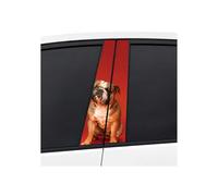 2 Pegatinas Para El Pilar B Del Automóvil (Diseño De Bulldog Francés) - Calcomanías De Película Protectora Para El Pilar Central, Decoración Exterior De Ventanas De Vehículos(C-Style-8,S-Style-1)