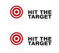 2 pegatinas para pared con diseño de «Hit The Target»