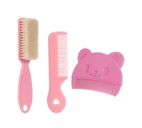 2 Peines, 1 Cepillo Para El Cabello De Bebé, Peine Rosa, Minipeine Lindo, Cepillo Para El Cabello Suave, Juego De Accesorios Para El Cuidado Del Cabello Para Niños
