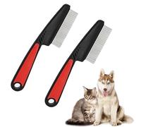 2 peines antipulgas para gatos, peine antipulgas para perros y gatos, peine antipulgas para perros, peine antipulgas para perros, peine antipulgas para eliminar pulgas para gatos y perros, peine para