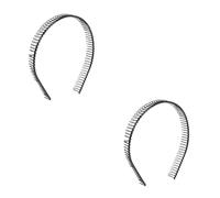2 peines con de metal the black futbol diademas diadema diadema de metal goma pelo accesorios mujeres lazo mujer diadema roto pelo anillo pelo