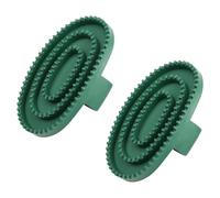 2 peines de curry de caballo, cepillos de aseo de caballo, cepillos de caballo, cepillo mágico, herramienta de baño para caballo, perros, gatos, mascotas, peine removedor de pelo de goma para baño