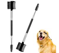 2 peines de lágrimas para perros, peine removedor de manchas de doble cabeza, cepillo de ojos de perro, peine de limpieza de ojos de perro, peine de aseo de mascotas de doble cara para perros y gatos
