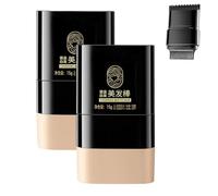 2 peines de tinte para el cabello 2 en 1 - Cubre el pelo gris, resistente al agua y al sudor, cepillo temporal para teñir el cabello, ideal para volver a teñir y viajar, para hombres y mujeres (negro