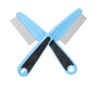 2 Peines Finos de Acero Inoxidable para Cabello, Desenreda y Quita Caspa | Diseño Ergonómico Cómodo, Adecuado Niños , Púas Metálicas Suaves, Enredos Eficazmente