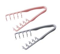 2 peines texturizados, voluminosos de dientes anchos, peines de peinado de dientes anchos, peines de volumen para desenredar las raíces, accesorio de aseo con costuras de flequillo, 7.09 x 3.35 x 0.94