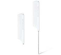 2 peinetas telescópicas para peluquería, de acero inoxidable, antiestático, con mango, adecuado para trenzas de mujer y cabello trenzado