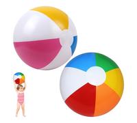 2 Pelota Playa,Pelota Hinchable Juguetes,40cm Pelotas Gigantes,Inflables Pelotas de Playa,Colores de Verano,Vacaciones,Piscina
