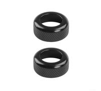 2 Perillas Aluminio AC para kia Sportage 23-25 Negro 2 Perillas | elegante, oculta arañazos, mejora interior, instalación sin herramientas, acabado mate