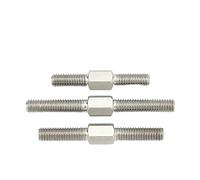 2 pernos de barra roscados de doble cabeza de acero inoxidable M10 304, rosca izquierda y derecha, longitud de 30 mm a 100 mm.(M10x90mm)