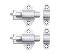 2 pernos de puerta de resorte para ventana, anillos de seguridad, pernos de rebote de resorte, cierres de aleación de aluminio, anillos de seguridad para ventanas