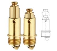 2 pernos de resorte de latón para desagüe de baño Pop Up de repuesto para lavabo y bañera, tornillo de reparación con resorte fuerte, válvula de desagüe de repuesto para lavabo y bañera