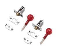 2 pernos de seguridad para puerta de mortaja de Tubewell con estrella