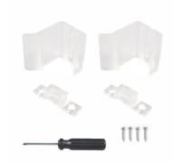 2 pestillos transparentes para puerta corrediza con espejo para RV, pestillo de puerta corrediza con espejo con destornillador y tornillos, hardware ABS para autocaravana que reduce el ruido para