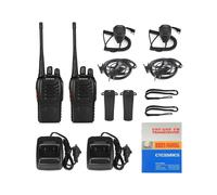 (2 pezzi más microfono auricolare) Baofeng Walkie-talkie 888S Transmittitore-ricevitore radio amatoriale
