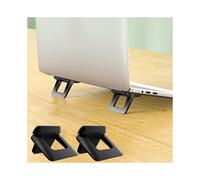 (2 pezzi (plastica) 2 pezzi Supporto pieghevole in metallo per laptop Staffa universale antiscivolo