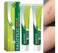 2 Pezzi Silicona Crema Cicatrizante Reductor de Cicatrice, Gel Cicatrices, Unifica El Tono De La Piel, Reduce Queloides, Estrías y Cicatrices Hipertróficas, Apto para Todo Tipo de Piel (20g)