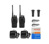 (2 pezzi sin auriculares) Baofeng Walkie Talkie 888S Radio de doble banda Ricetrasmittente UHF 400-470