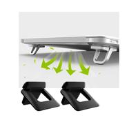 (2 pezzi) Supporto angolare per notebook, portatile, supporto di raffreddamento antiscivolo pieghevole