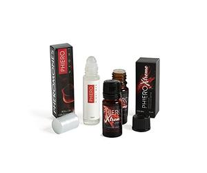 2 Phiero Xtreme: Concentrado de feromonas + Phiero Night Man: Roll-on con feromonas para hombre