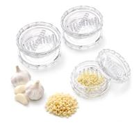 2 picador de ajo manual y picadora de jengibre, nueces, chile - Herramienta de cocina multifuncional para cebolla y más