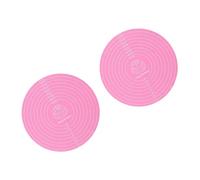 2 Piece Flexible Round Silicone Baking Mat Nonslip Dough Rolling Cake Pad for Kitchen Cooking and Food Preparation Round Silicone Pastry Mat