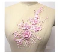 2 Piece Flower Embroidery Sew On Patches DIY Clothes Sewing Floral Repair for Clothing Accessories para Coser(Style31)