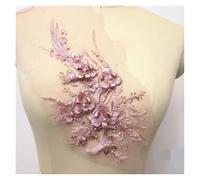 2 Piece Flower Embroidery Sew On Patches DIY Clothes Sewing Floral Repair for Clothing Accessories para Coser(Style30)