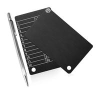 2 Piece Nonflammable Wallet Set Includes Engraving Pen And Locking Hardware For Refrigeration Permanent Aluminum Wallet