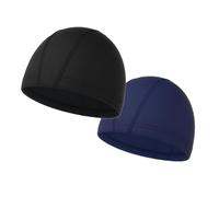 2 Piece Swim Hat, Elastic Breathable Waterproof Cap, Water Resistant Swim Cap for Women, Men, Kids, Pool, Beach, Outdoor Activities, Travel, Vacation, Hiking, Fishing, and Summer Sports