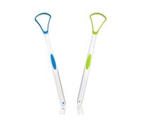 2-Piece Tongue Scraper Set - Oral Care Tools for Fresh Breath Cleaning & Hygiene for Adults - Effective Bad Breath Remover