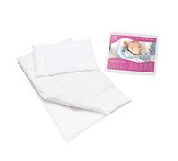 2 pièces 135 x 100 cm et taie d'oreiller de couette pour lit d'enfant 100% coton Motif ours