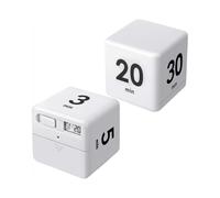 2 Pieces Cube Timers Gravity Sensor Flip Timer Kids Timer Workout Timer and Game Timer for Time Management, 1 3 5 10 Minutes and 15 20 30 60 Minutes (
