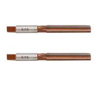 2 pièces de fraise à main, fraise conique à tige droite pour l’alésage, fraise de précision à tolérance H7 avec 6 cannelures, fraise manuelle en acier 9SiCr pour le perçage et la (5/16 hecho en