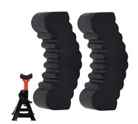 2 Pieces Jack Stand Rubber Pads | Non-Slip Heavy Duty Rubber Adaptor, For Garage Workshop Repair Tire Change Lifting Engine Support Trailer Home